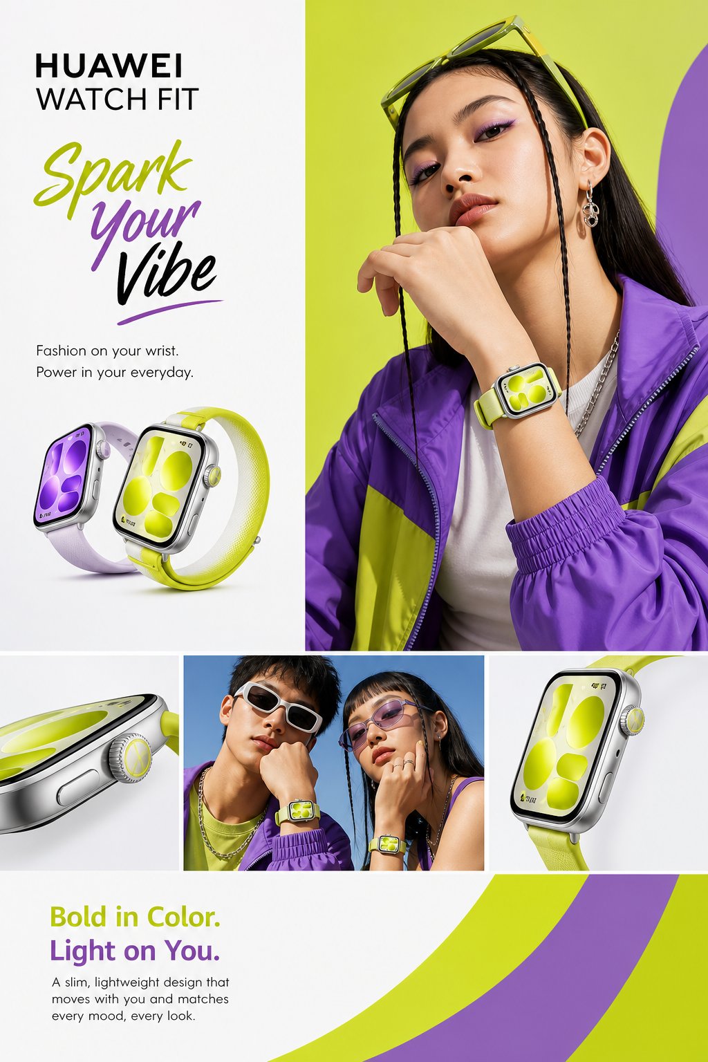 Huawei Watch Fit 5 — ad creative generated by GrowthGPT