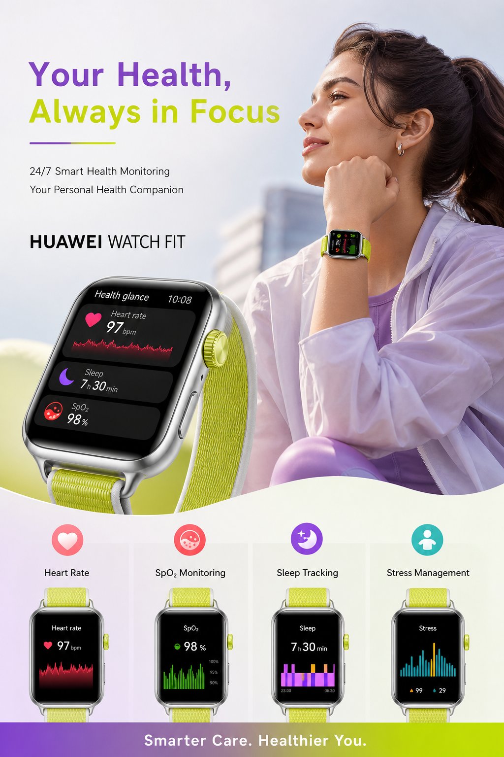 Huawei Watch Fit 5 — ad creative generated by GrowthGPT